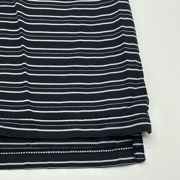 Peter Millar Mens Golf Polo Shirt Large Black Striped Short Sleeve Casual - Picture 4 of 9